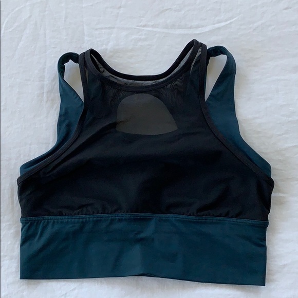 lululemon athletica Other - Lululemon mesh and turquoise sports bra size 6
